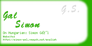 gal simon business card